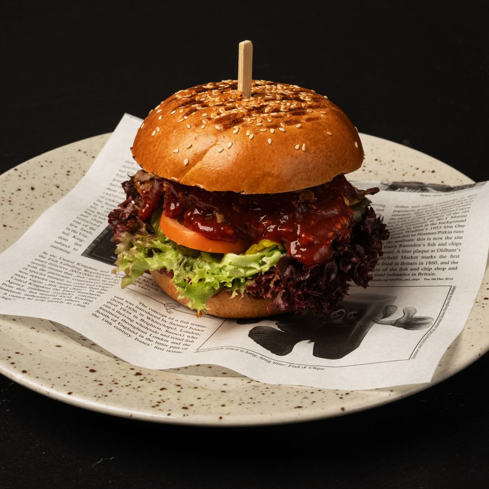 Chilli Burger s vepř. trhaným