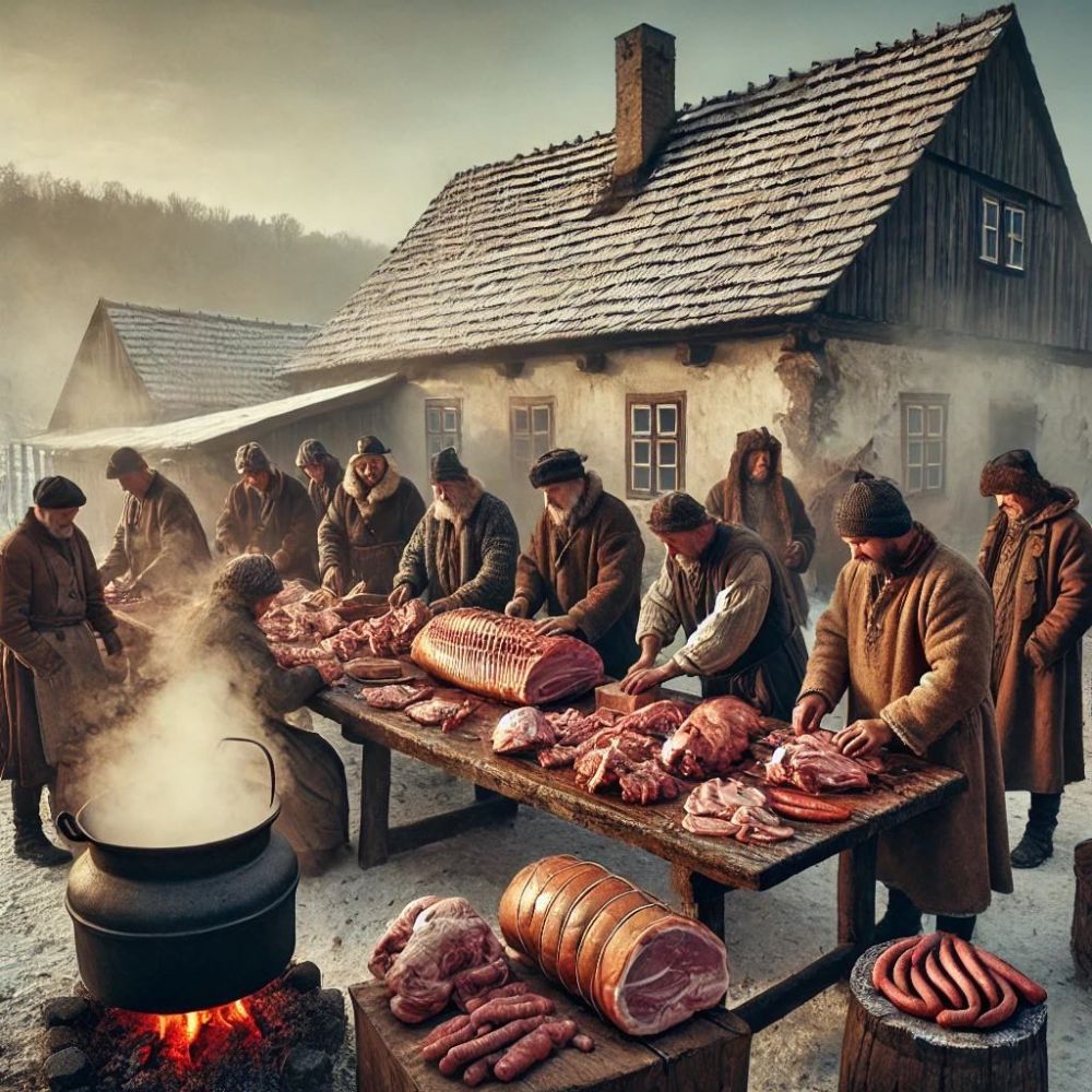 Tlačenka s octem a cibulí, chléb